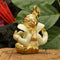 Terracotta Gold Plated Ganesh Statue Gmas144