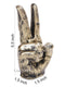 Hand Gesture of Victory Sign Polyresin Showpiece