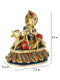 Statue of Lord Krishna Sitting with Cow KTS124