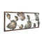 Metal Leaf Frame Mounted Wall Art Decor Showpiece 