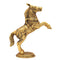 Metal Standing Horse with Uplifted Legs Showpiece