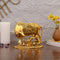 kamdhenu cow with calf, kamdhenu cow statue, kamdhenu cow showpiece figurine, animal showpiece, vastu, feng shui items