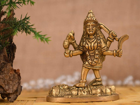 Maa Kali Devi Statue On Shiva Sculpture Home Office Puja Gifts