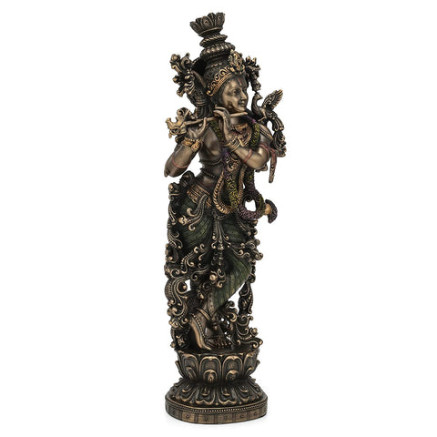 Lord Standing Krishna Idol Krishan Murti Hindu God Statue Kmas108