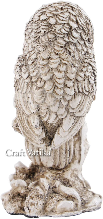 Polyresin Owl Sitting on Tree Feng shui Showpiece