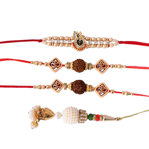 Rakhi Combo Set for Brother with Metal Tortoise Showpiece