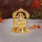  Hindu Goddess Laxmi With Gold Platted Metal Idol