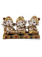 Triple Tie Ganesha Ceramic Candle Holder Figurine