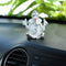 Ceramic Silver Plated Lord Ganesh Idol Gmas220