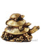 Polyresin Figurine of Triple tiered Turtles Worship Showpiece