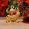 Gold Plated Ceramic Durga Idol On Lion Showpiece