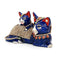 Metal Decorative Blue Cat Showpiece for Home Decor