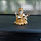 Gold Plated Ceramic  Saraswati Playing Veena Idol Showpiece Smas101