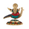 Sitting On Swan Saraswati Brass Statue Sts107