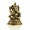 Brass Blessing Ganesh On Round Base Idol Murti Gbs189