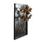 Metal 3D Flowers On MDF Panel Mounted Wall Hanging Showpiece