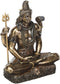 Meditating Statue of Lord Shiva Bronze Decor Showpiece