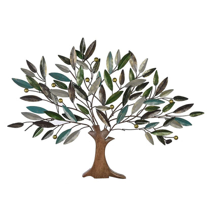 Metal Multicolor Tree Of Life Wall Hanging Showpiece 