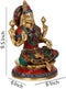 Lakshmi Maa Idol Made with Turquoise Brass Showpiece