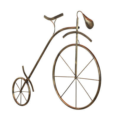 Metal Ancient Wheels Cycle Mounted Wall Hanging Showpiece Dfmw245