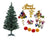 4 ft Xmas Tree with 69 Hanging Ornaments