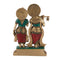 Radha Krishna Brass Statue With Work of Inlay Gemstones