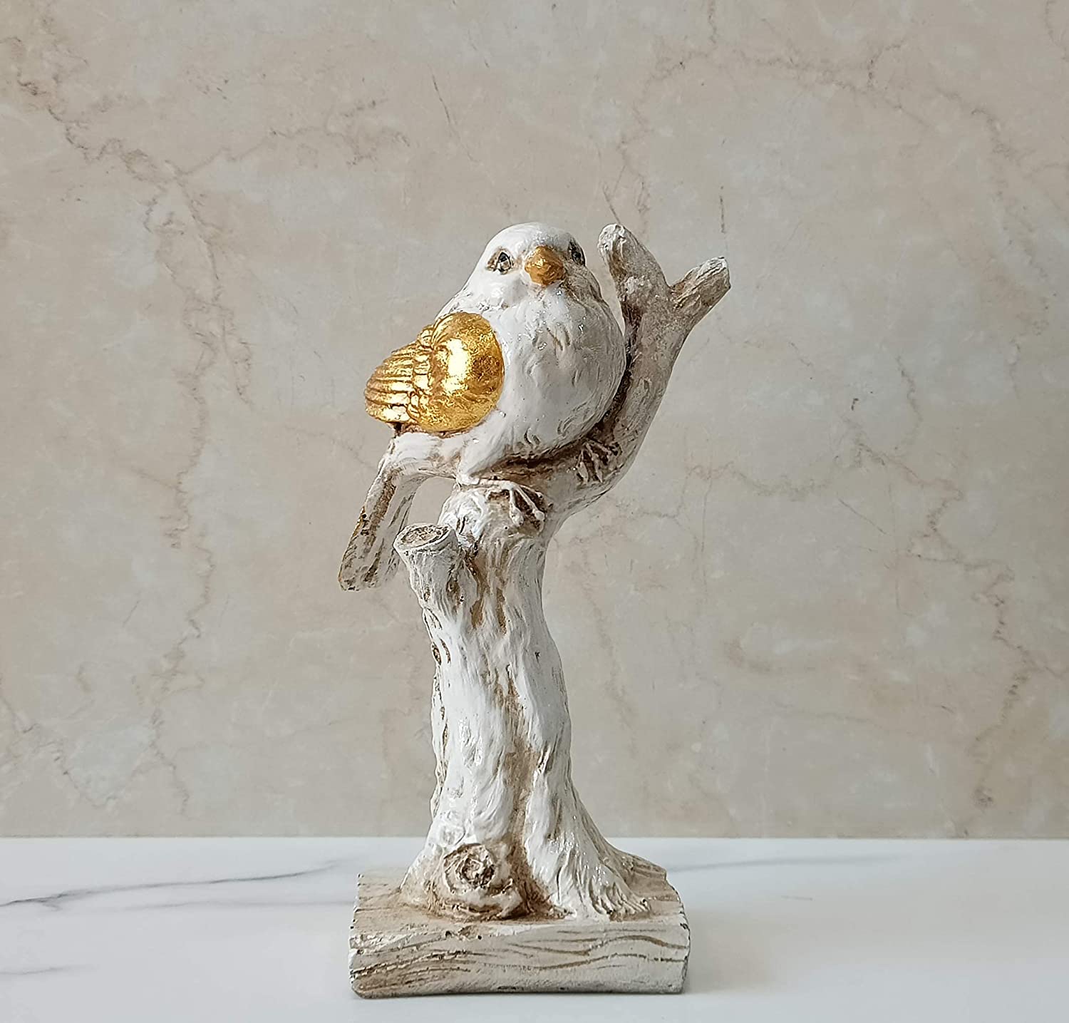 Resin Sparrow Decorative Bird Showpiece Figurine