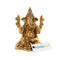 Brass Sitting Lakshmi Ganesha Idol Murti Statue