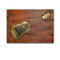 Metal Guitar On MDF Panel Mounted Wall Hanging Showpiece