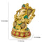 Ganesha Brass Idol with Stone Studded Statue