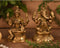 Brass Set Of Lakshmi Ganesha Idol Murti Statue