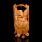 Handmade Wooden Idol of Laughing Buddha Showpiece