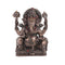 Hand Craved Sitting Sculpture of God Ganesh Bronze Idol