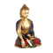 Earth Touching Brass Lord Buddha Idol Statue, 9.5X8X5.5,Depth,Multicolour-Bts217