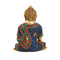 Brass Medicine Statue of Buddha with Blue Stone Work