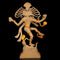 Brass Nataraja Shiva Sculpture With Golden Finish Statue