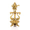 Brass Ganesh Idol Peacock Diya Oil Lamp Stand Showpiece 