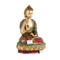 Brass Buddha Statue Teaching Vitarka Sitting Buddhism Idol,Multicolour-Bts216