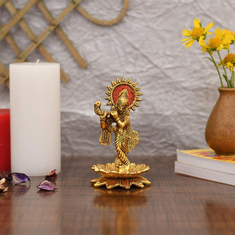 Krishna murti, krishna idol , krishna showpiece, krishna statue, brass krishna statue