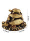 Polyresin Figurine of Triple tiered Turtles Worship Showpiece