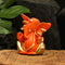 Gold Plated Red Terracotta Ganesha Statue Gmas147