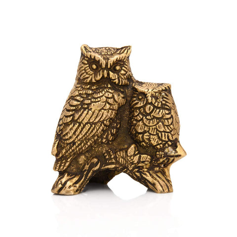 Owl Bird Brass Decorative Showpiece