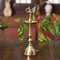  Brass Peacock Mahabharat Diya Oil Lamp Stand Showpiece