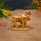 Metal Kamdhenu Cow With Calf Metal Statue Coabs112