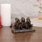 Polyresin Three Monkeys of Mahatma Gandhi Statue Showpiece