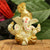 Terracotta Gold Plated Ganesh Statue Gmas144