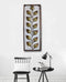 Metal Leaf Frame Mounted Wall Art Decor Showpiece