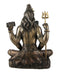 Lord Shiva Bronze Statue Shiv Padmasana Sitting Idol