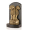 Brass & Wooden Ashok Chakra Pillar Desk Showpiece  