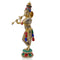 Large Handmade Brass Krishna Idol, 23 Inches Height